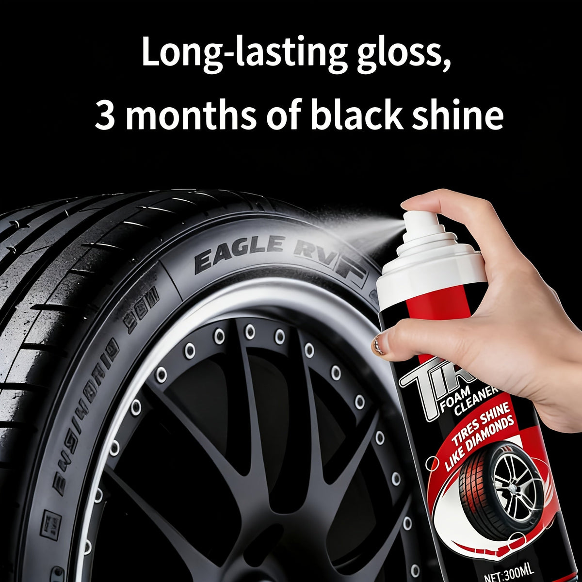 Tire Brightening Agent 10oz – Anti-Aging Coating Paste for Long-Lasting Gloss, UV Protection & Plastic Trim Restoration