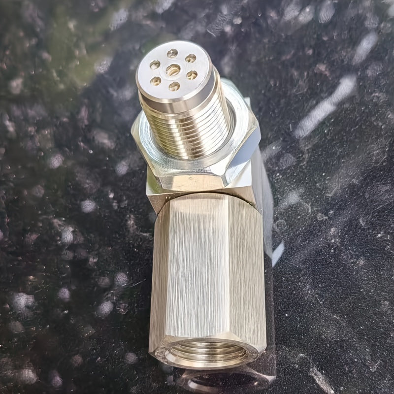 O2 Oxygen Sensor Spacer Adapter M18x1.5 Stainless Steel, 90° & 135° Angled Connector, Universal 3-Way Expansion, Catalytic Converter CEL Fix for Closed-Loop Systems
