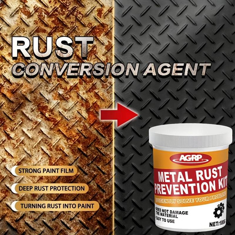 Automotive Rust Converter & Metal Treatment with Brush – Long-Lasting Rust Prevention for Chassis, Frames, Wheel Hubs & Door Frames
