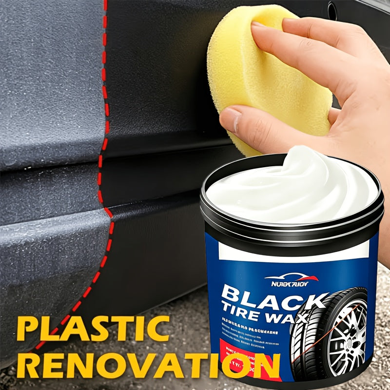 Rubber & Plastic Renewal Paste Multi-Purpose Repair Restorer for Car Tires Wheel Hubs Auto Interior – Anti-Crack Anti-Aging Tire Shine Gel