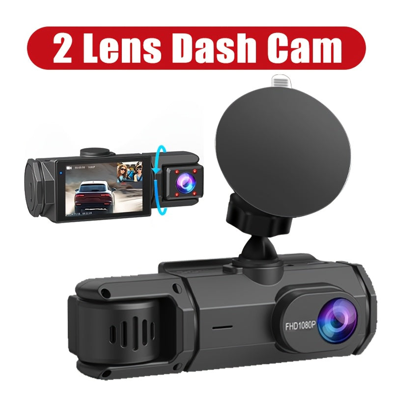 Dual Dash Cam Front and Interior Camera 1080P, 170° Wide Angle Night Vision Loop Recording G-Sensor, Car DVR for Rideshare Uber Lyft Taxi Drivers