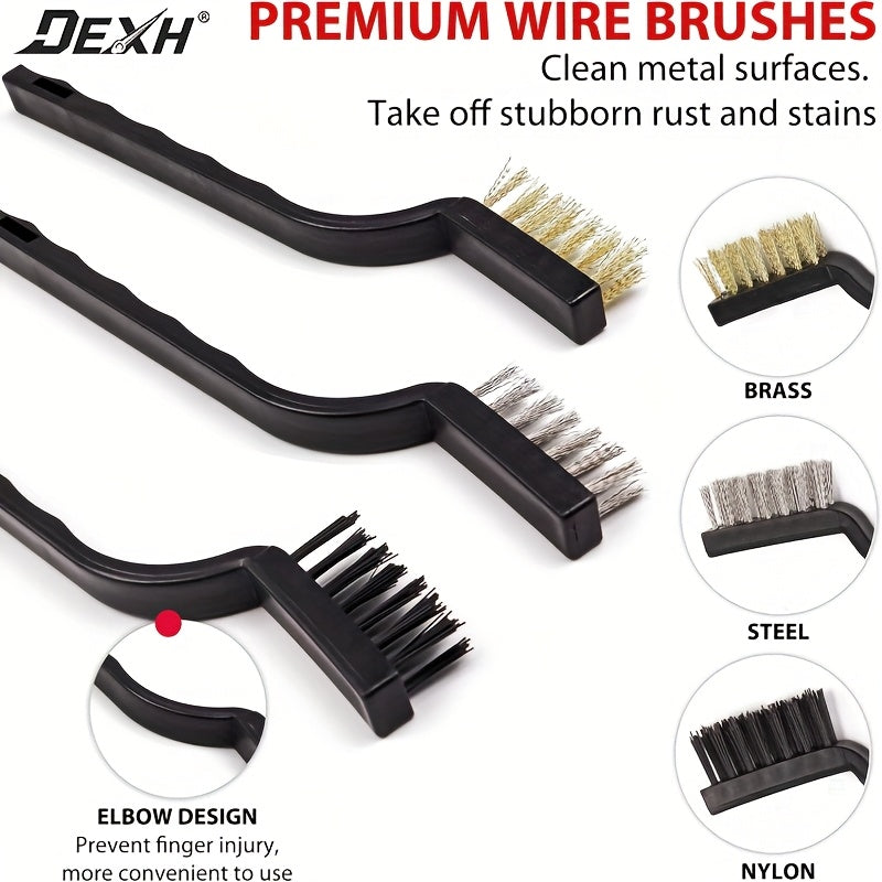 Car Detailing Brush Set 8pcs – Interior, Wheel, Air Vent & Engine Cleaning Brushes Kit