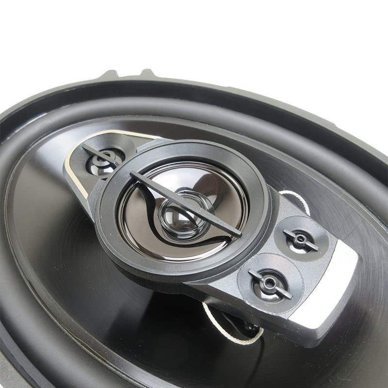 6x9 Inch Coaxial Car Speakers 750W 5-Way Full Range – 2-Pack with Dust Cover & Audio Cable, 92dB 4-Ohm Stereo Door Speakers for Car Audio Upgrade