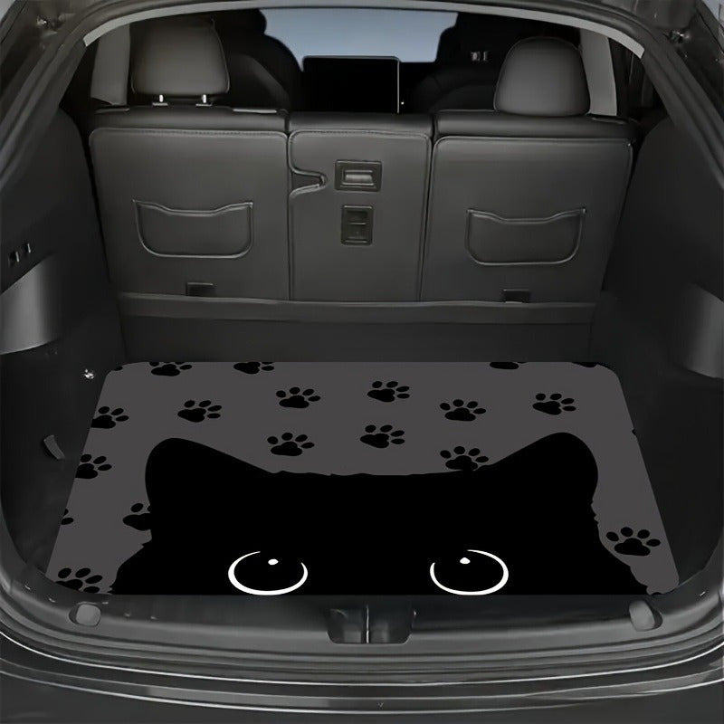 Car Trunk Mat Cargo Liner – Waterproof Non-Slip Durable Floor Mat with Distinctive Patterns, Protects Against Dirt Spills & Scratches, Universal Fit