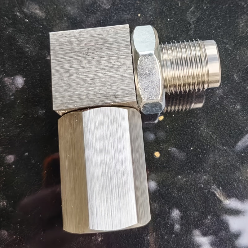 O2 Oxygen Sensor Spacer Adapter M18x1.5 Stainless Steel, 90° & 135° Angled Connector, Universal 3-Way Expansion, Catalytic Converter CEL Fix for Closed-Loop Systems