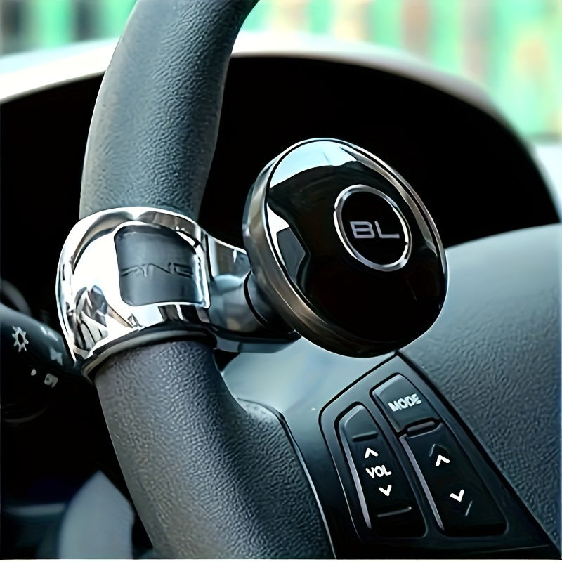 Carbon Fiber Steering Wheel Knob – Universal Fit, Durable PC Material, Enhances Driving Comfort, 1 or 2 Pack (Black)