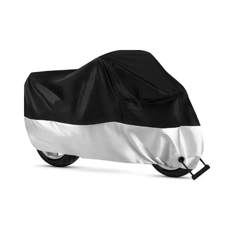 Waterproof Motorcycle Cover with Lock Hole – Full Body Outdoor Rain Cover for Motorbike | S & L Sizes