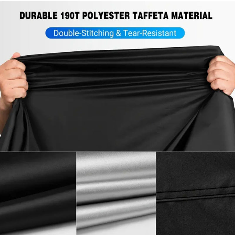 Waterproof Motorcycle Cover with Lock Hole – Full Body Outdoor Rain Cover for Motorbike | S & L Sizes