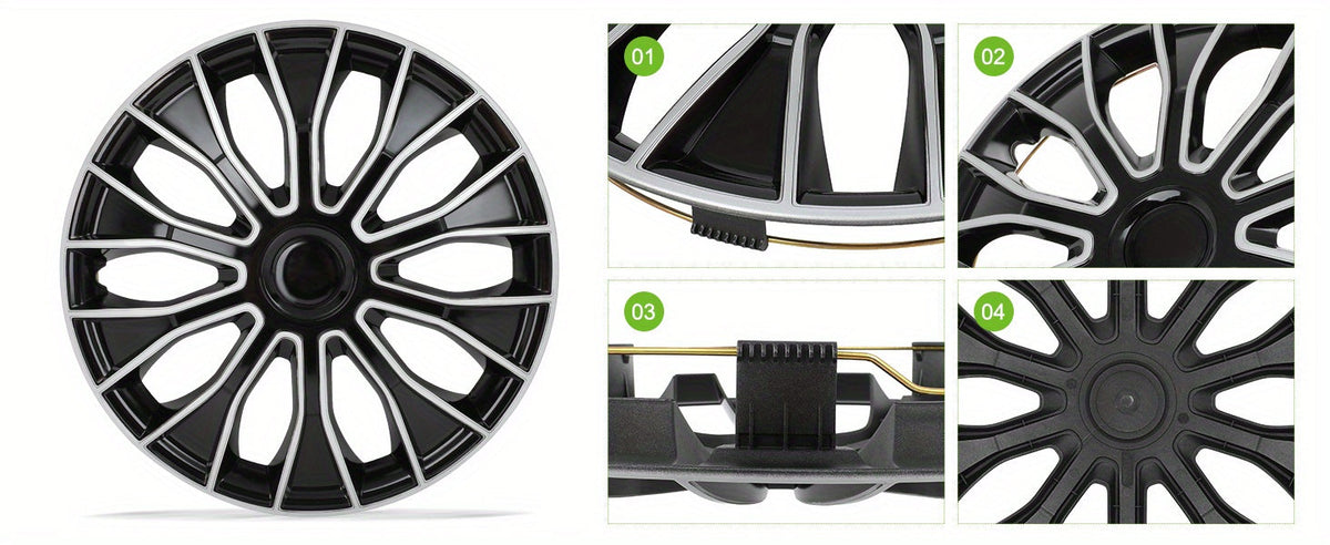 Hubcap 16 Inch Snap-On ABS Wheel Cover – OEM Steel Rim Replacement, High-Impact Resistant, Universal Fit Car Tire Exterior Cap with Premium Finish