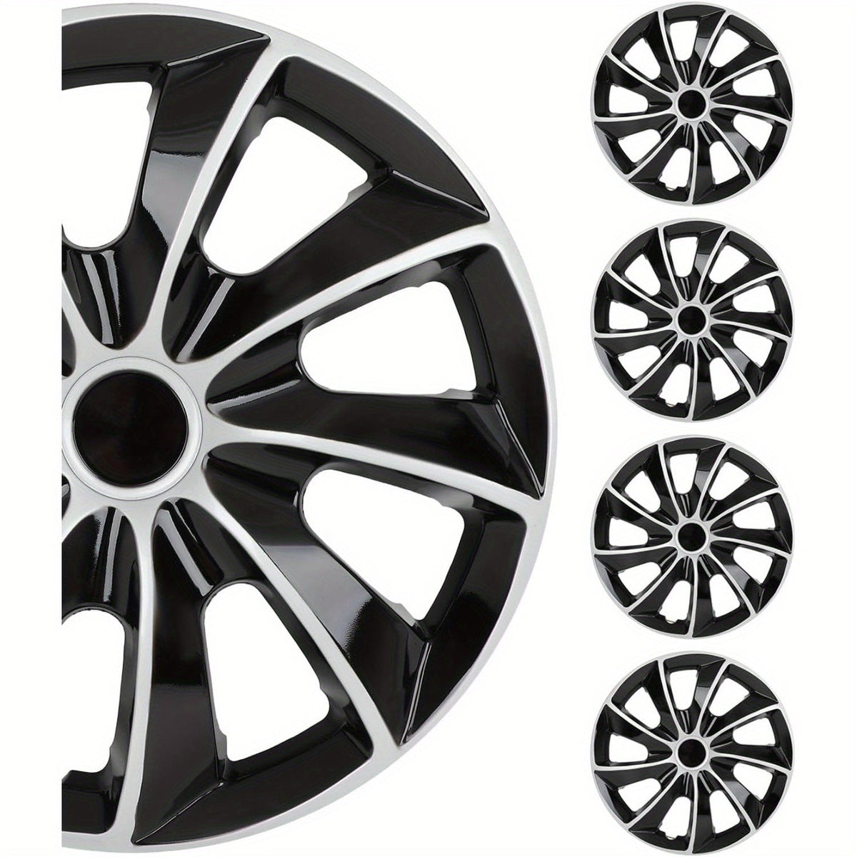 Hubcap 16 Inch Snap-On ABS Wheel Cover – OEM Steel Rim Replacement, High-Impact Resistant, Universal Fit Car Tire Exterior Cap with Premium Finish