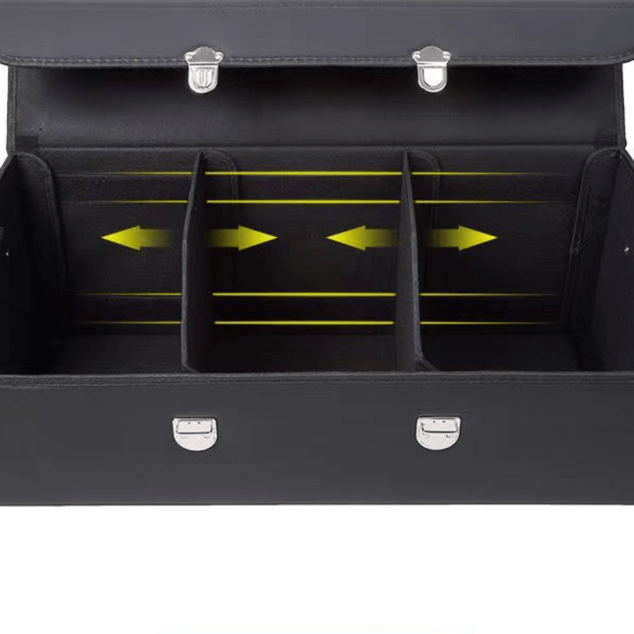 Car Trunk Organizer with Lid 65L Collapsible – Multi-Compartment Foldable Storage Box | SUV Truck Minivan Large Capacity Cargo