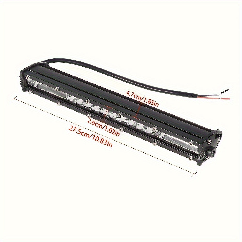 LED Light Bar & Work Light Combo Kit – 2x 10-Inch Bars + 4x 4-Inch Pods, 1200-2000 Lumens, 9-36V, Universal Fit for Trucks, SUVs, ATVs & Off-Road 4x4 Vehicles