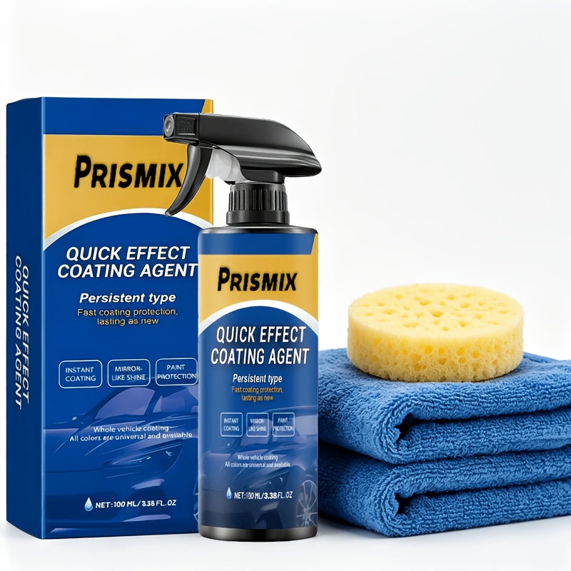 Ceramic Coating Spray for Cars, Nano Protective Paint Sealant, Polish & Wax, Scratch Repair, Plastic Restorer — 1 or 3 Pack