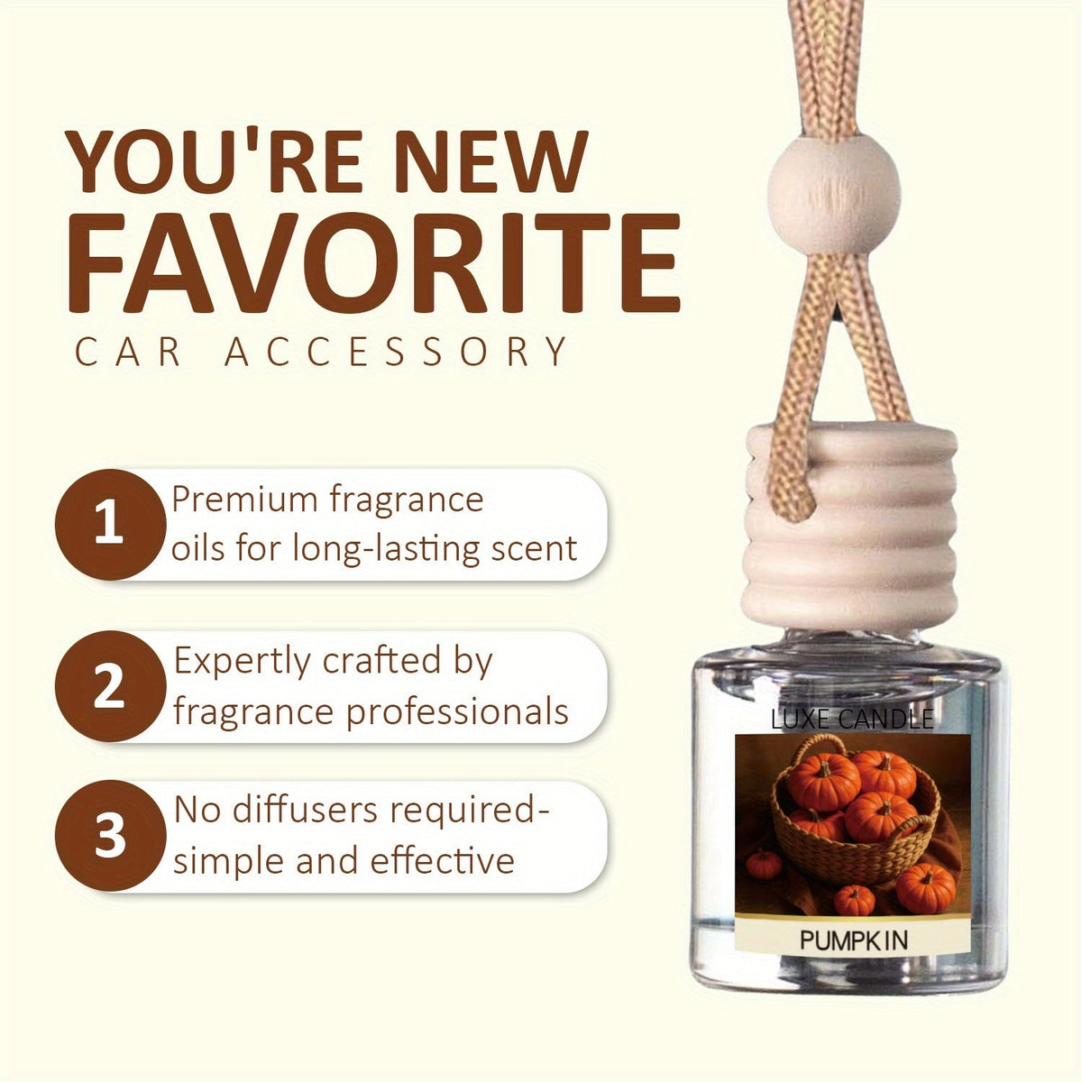 Car Air Freshener Diffuser Set of 2 – Long Lasting Scented Oil Vent Clip for Car, 45+ Day Fragrance, 10 Scents Available