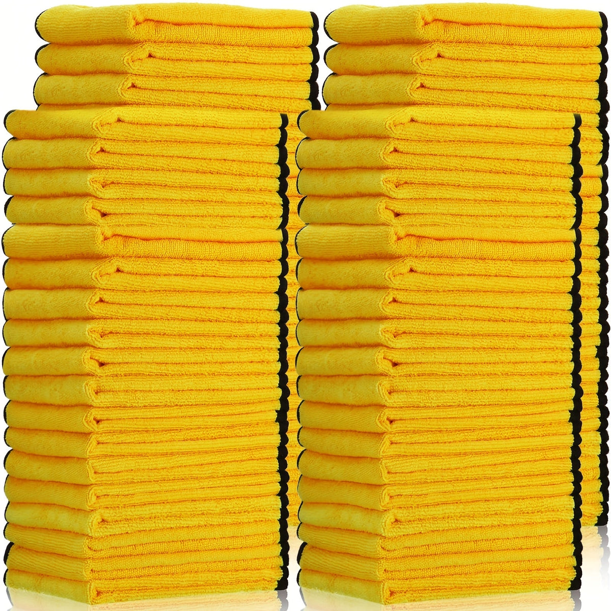 Microfiber Car Cleaning Towels 40-Pack – 16"x16" Ultra Soft Absorbent Cloths for Car Drying, Polishing & Detailing
