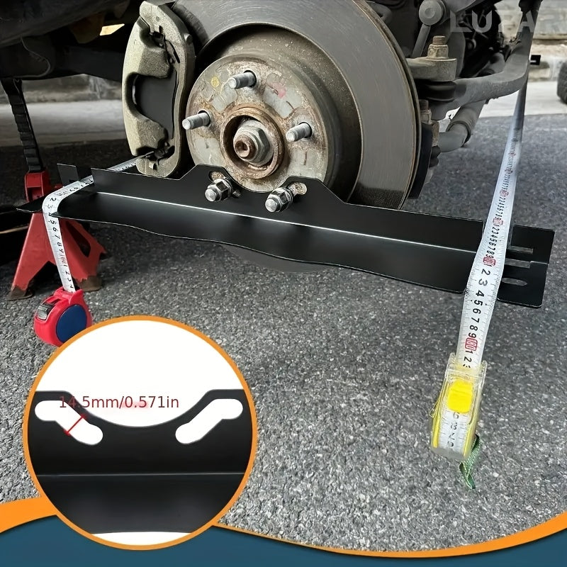 Wheel Alignment Tool Set 2pcs Iron, for Precise Wheel Balancing and Positioning, Car Tire Alignment Aid for DIY Garage and Auto Shop Use