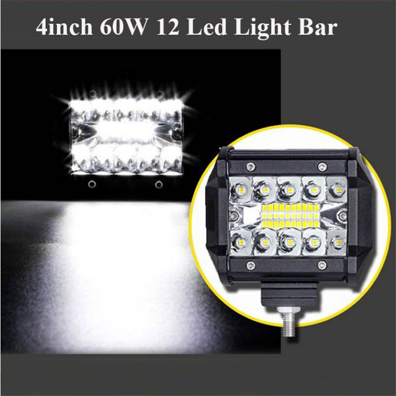 20 Inch LED Light Bar 180W Single Row – Ultra Slim Off-Road Work Lamp 12V/24V for ATV SUV Tractor Boat, 6000K White