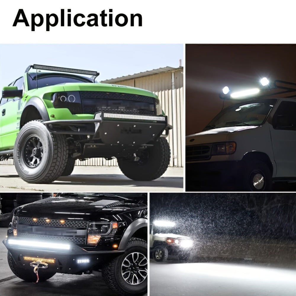LED Light Bar Double Row Strip – Ultra-Thin 8/15/22 Inch 2000-3000LM Off-Road Work Light for Car Truck Jeep ATV Boat