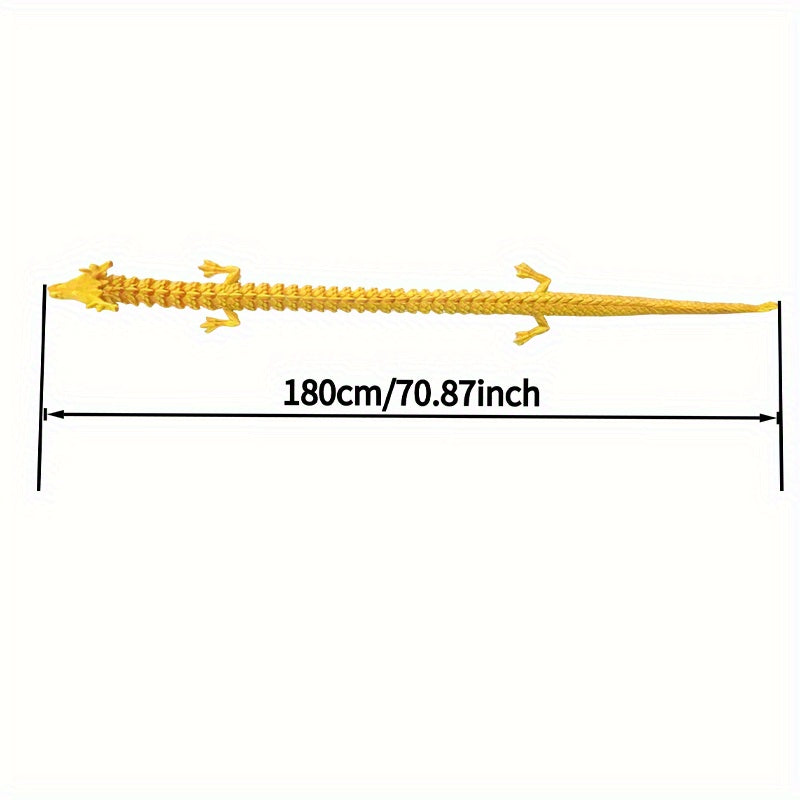 Chinese Dragon Car Dashboard Decoration 74 Inch - Movable Parts Hanging Ornament, Interior Decor for Spring Festival Halloween Christmas, Car Enthusiast Gift