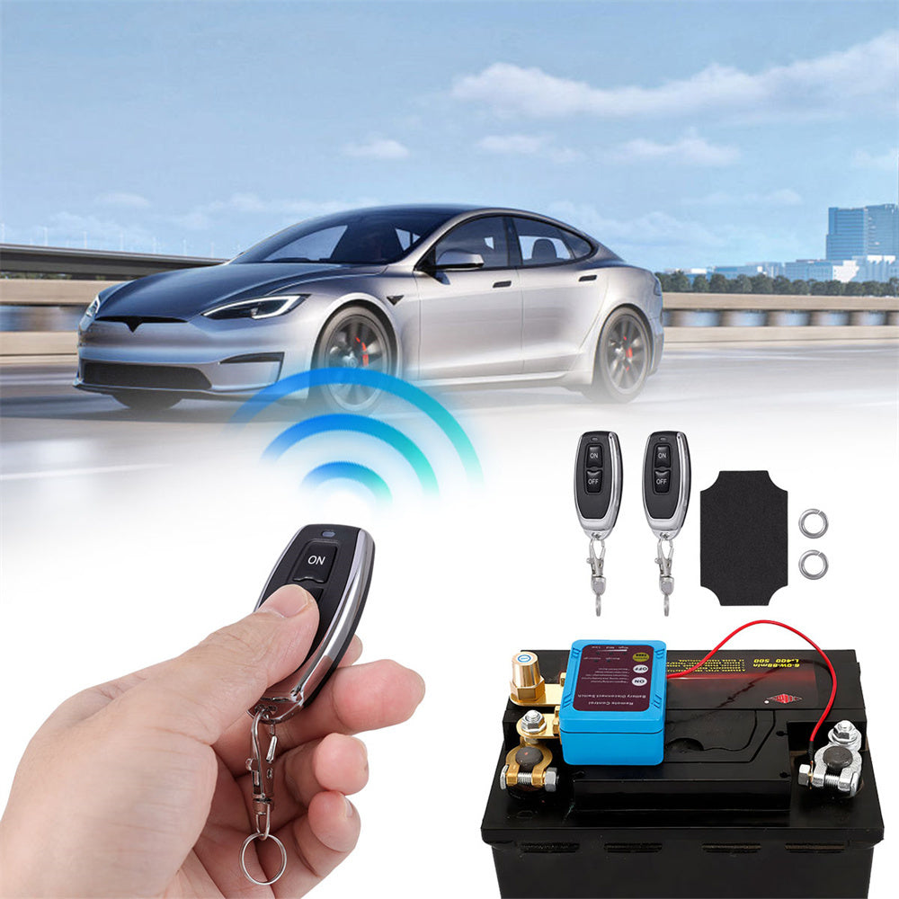 Remote Battery Disconnect Kill Switch 12V/24V 240A – Auto Cutoff at 11.8V, 433MHz Remote, Magnetic Latching, for Car, Truck, RV, ATV, Boat & Motorcycle