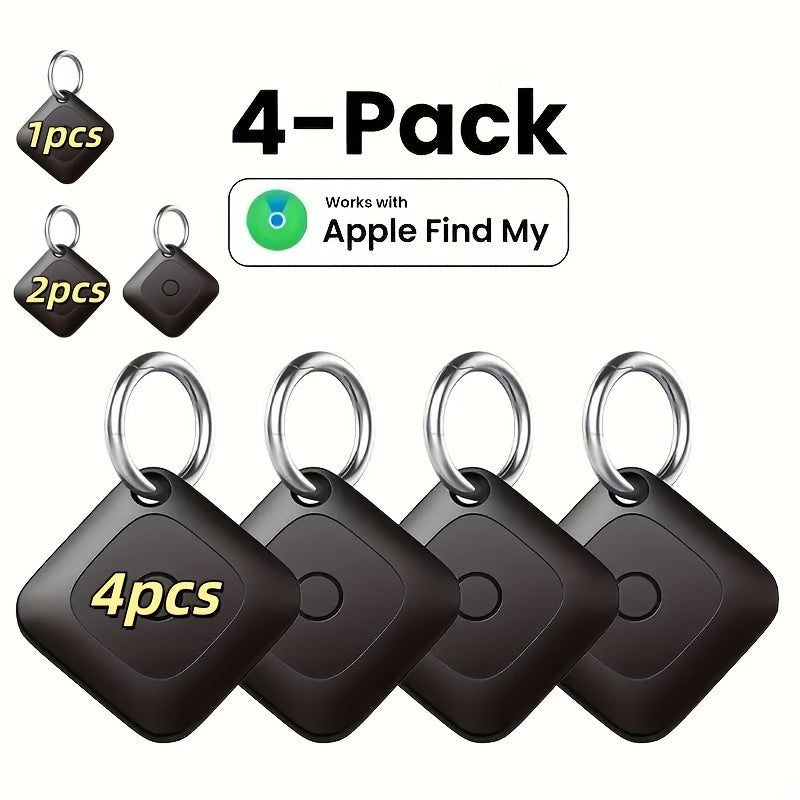 GPS Tracker Portable Real-Time Location Device - Global Coverage, for Keys Wallet Pets Luggage, iOS & Android Compatible, 1 2 or 4 Pack