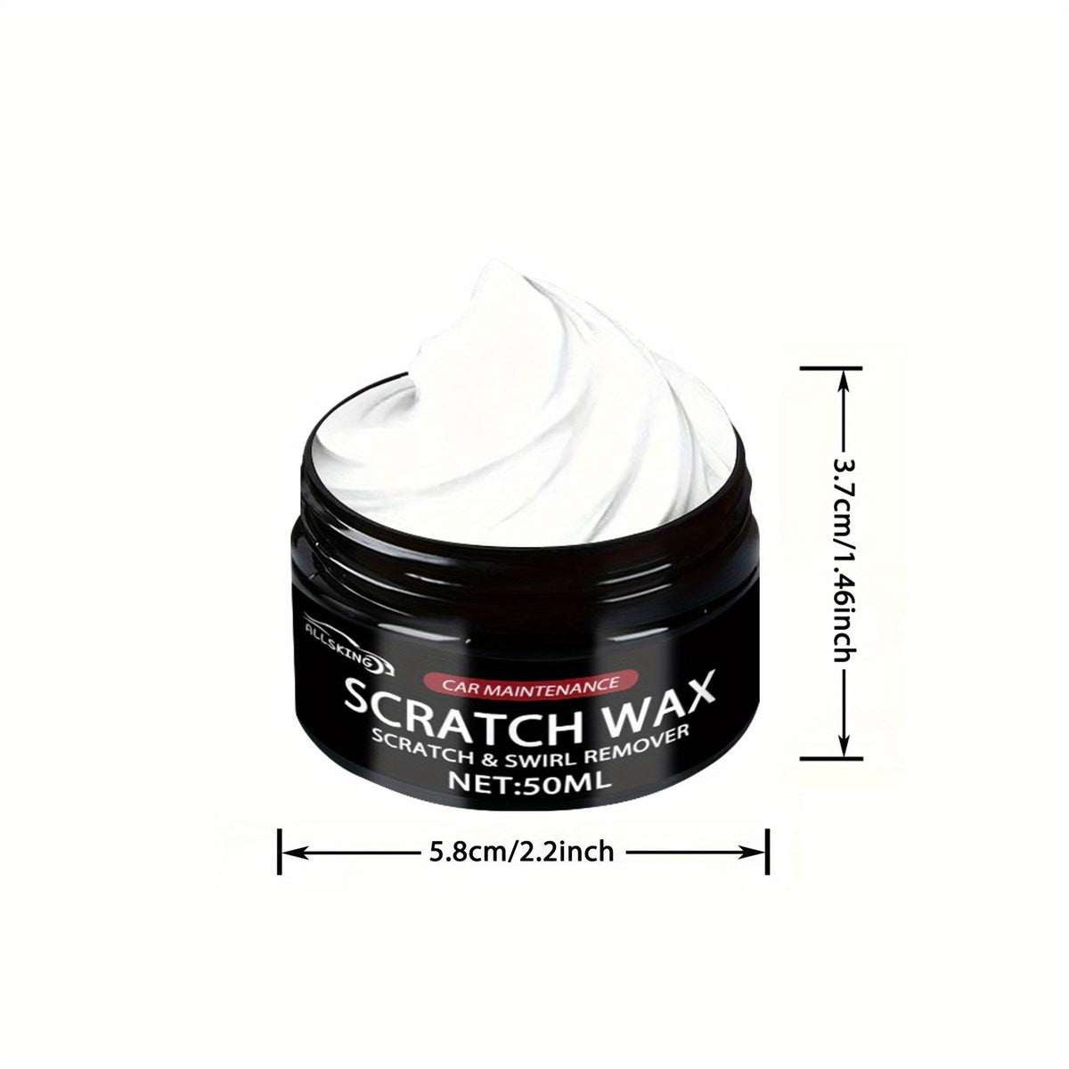 Car Scratch Repair Kit – Paint Scratch Remover & Surface Restorer with Protective Wax, Works on All Paint Colors | Includes Applicator Sponge