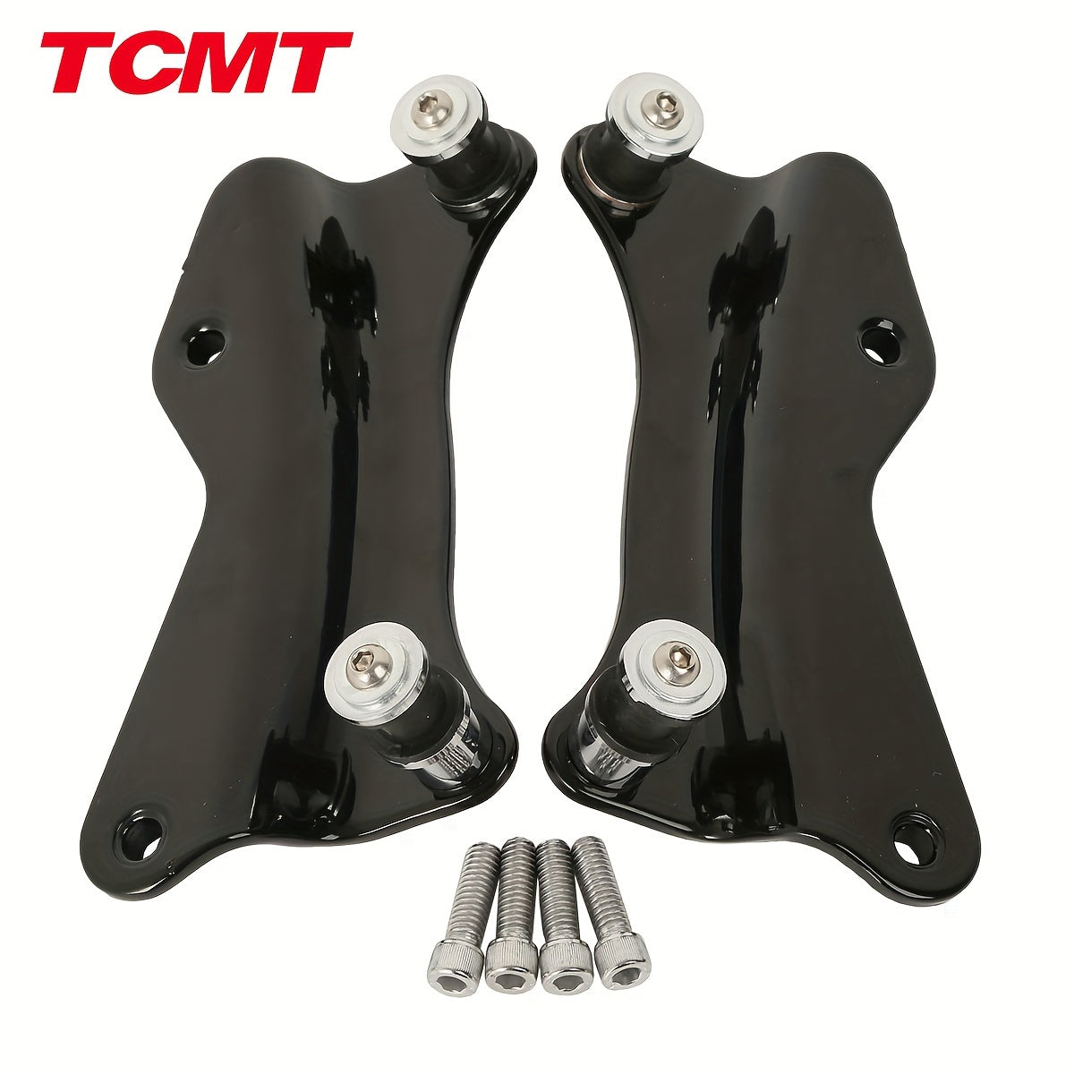 Harley Davidson 4-Point Docking Hardware Kit for Touring Road King Street Glide Electra Glide CVO 2014-2025 Detachable Sissy Bar Luggage Rack Black Chrome