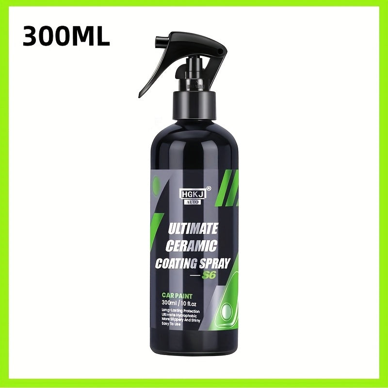Ceramic Car Coating Spray – Paint Protection & Renewal Agent, Fast-Acting Hydrophobic Shield for All Car Surfaces | Multi-Size Options
