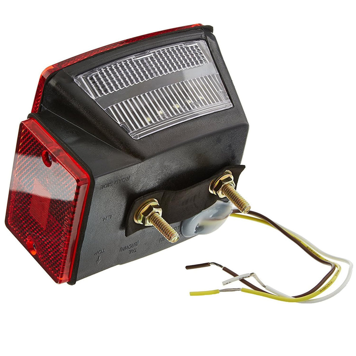 12V LED Trailer Tail Lights – Square Stop, Turn Signal, Brake & License Plate Light Kit for Trailers Under 80", Boat, RV, Camper & Utility Trailer