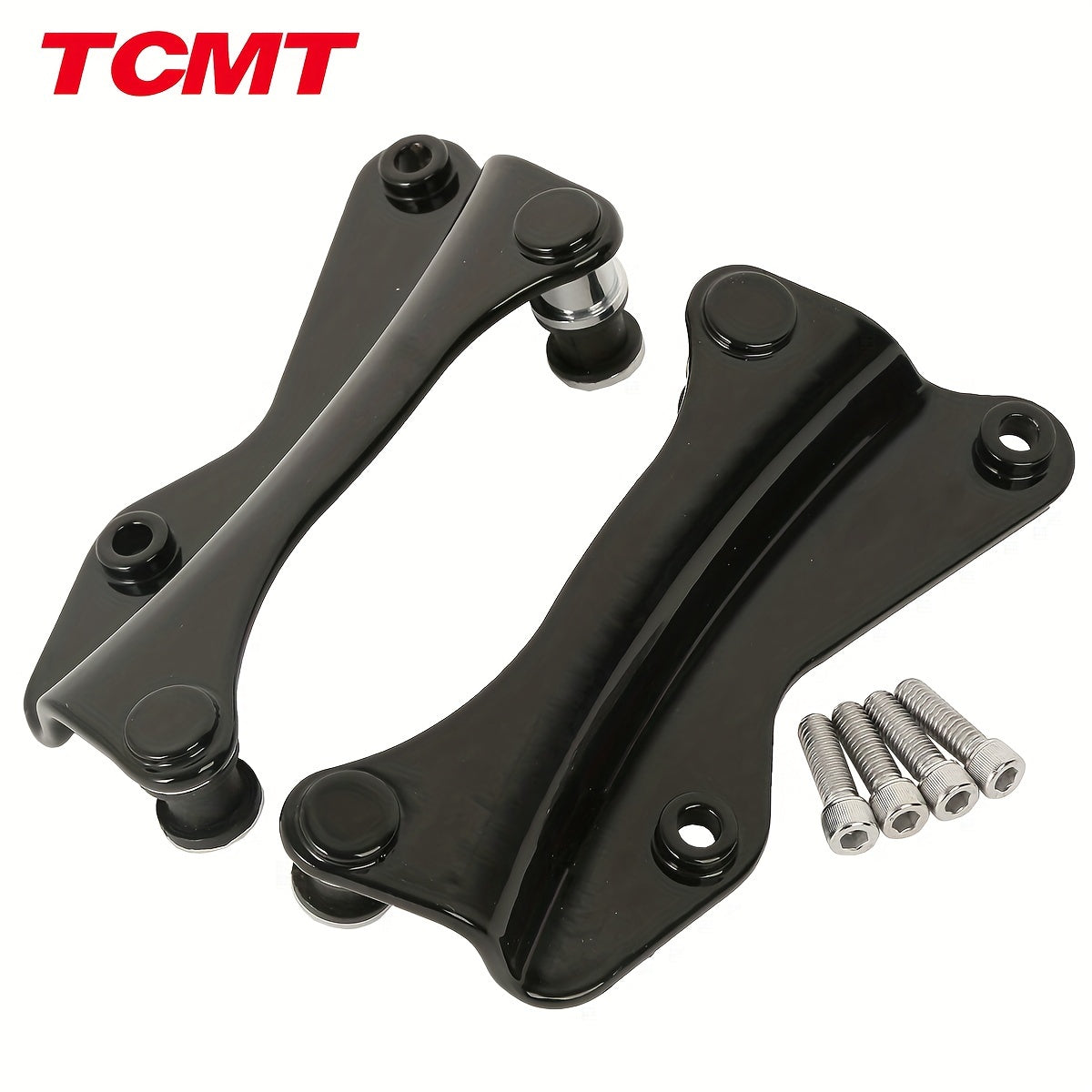 Harley Davidson 4-Point Docking Hardware Kit for Touring Road King Street Glide Electra Glide CVO 2014-2025 Detachable Sissy Bar Luggage Rack Black Chrome