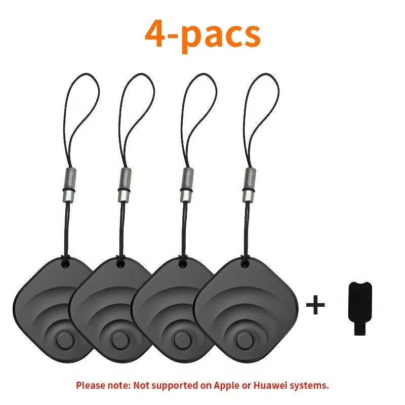 GPS Tracker Portable Real-Time Location Device - Global Coverage, for Keys Wallet Pets Luggage, iOS & Android Compatible, 1 2 or 4 Pack