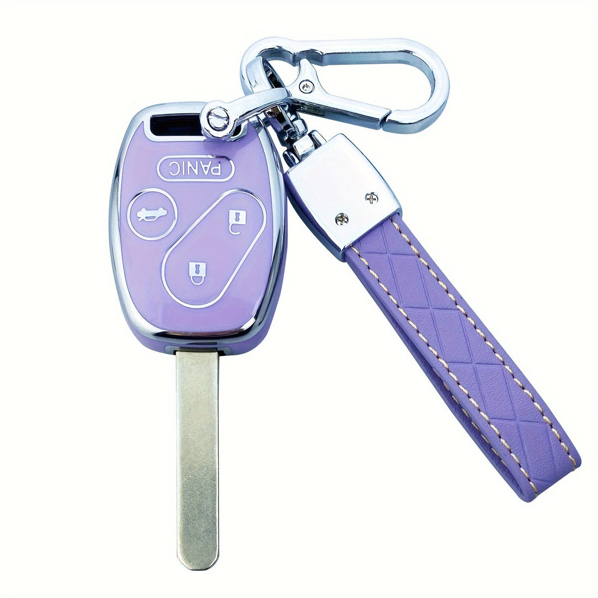Honda Key Fob Cover Case – Accord Civic CR-V CR-Z Fit Odyssey Crosstour Protector Shell, Purple Blue White Black