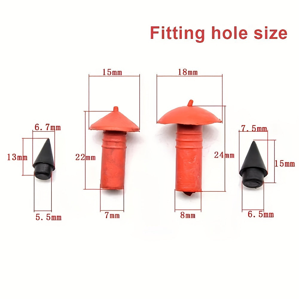Tubeless Tire Repair Gun Kit | Mushroom Plug & Probe Nozzle Spring-Loaded Tire Plugger for Cars Trucks Trailers No Dismounting