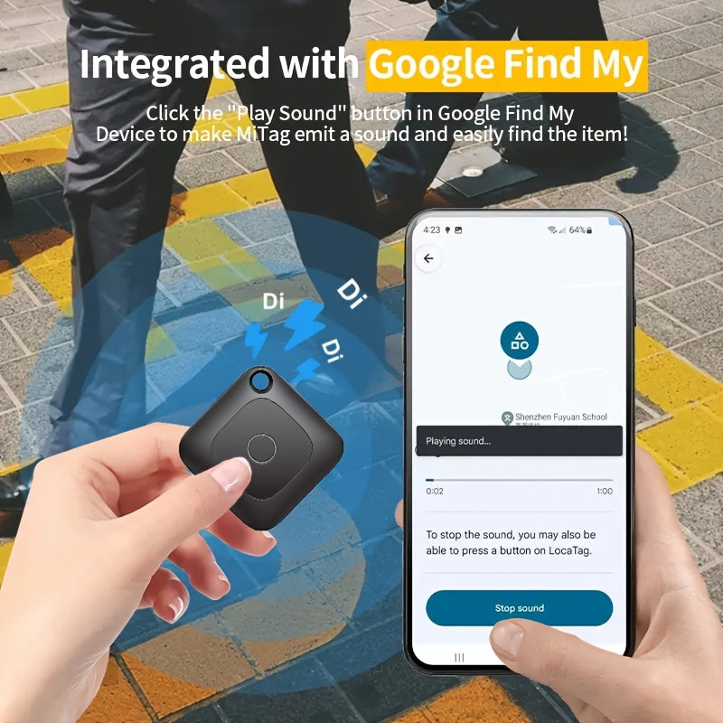 GPS Tracker Portable Real-Time Location Device - Global Coverage, for Keys Wallet Pets Luggage, iOS & Android Compatible, 1 2 or 4 Pack