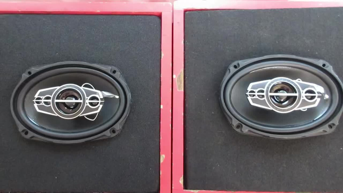 6x9 Car Speakers 5-Way Coaxial Full Range, 600W Stereo Car Door Speakers with Stainless Steel Frame, Universal Vehicle Audio System Upgrade for Cars Trucks, 2-Pack Modern Car Stereo Speakers