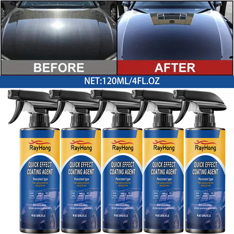 Car Coating Spray – Waterless Wash, Polish & Paint Protection | Quick-Effect Glass Cleaner for All Vehicles