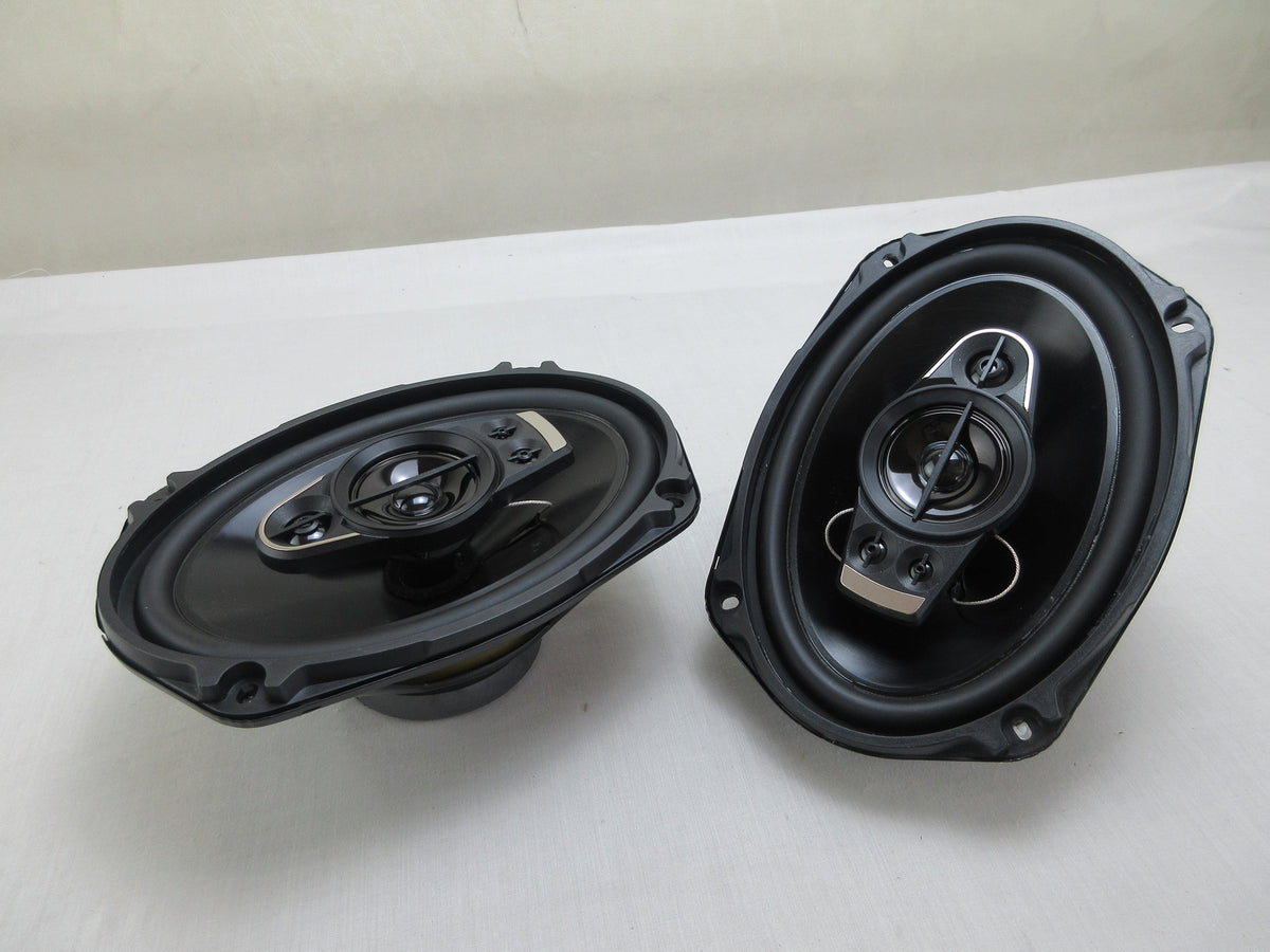 6x9 Inch Coaxial Car Speakers 750W 5-Way Full Range – 2-Pack with Dust Cover & Audio Cable, 92dB 4-Ohm Stereo Door Speakers for Car Audio Upgrade
