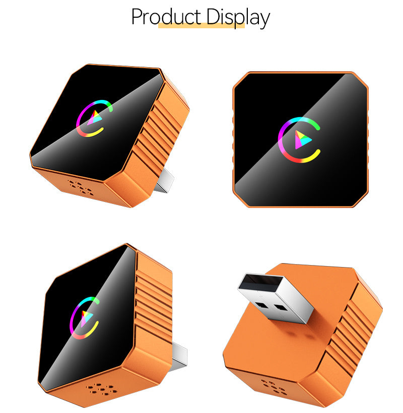 Wireless CarPlay USB Dongle – Compact Plug-In Adapter for Hands-Free Smartphone Connectivity, No Battery, Compatible with Wired CarPlay & Android Auto
