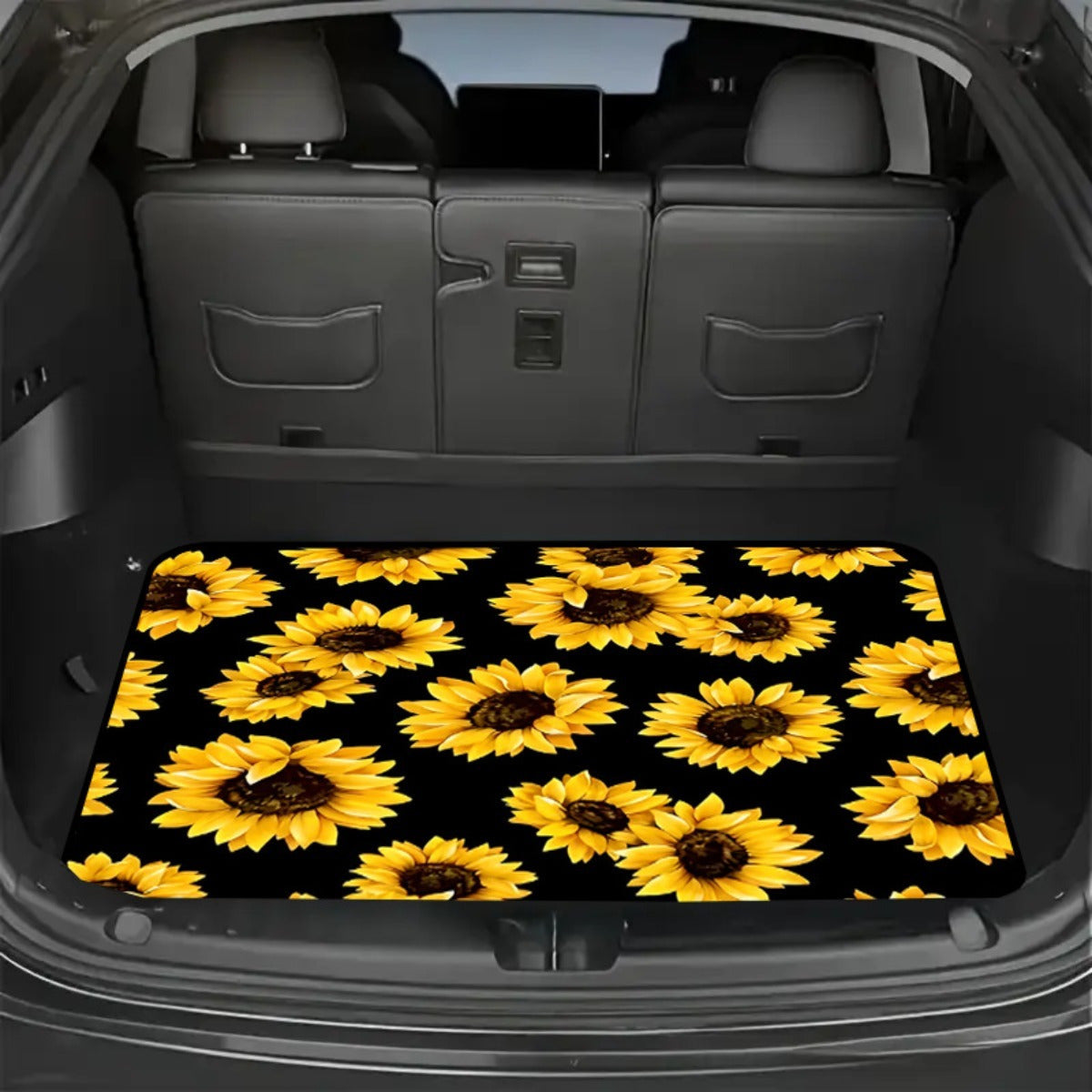 Car Trunk Mat Cargo Liner – Waterproof Non-Slip Durable Floor Mat with Distinctive Patterns, Protects Against Dirt Spills & Scratches, Universal Fit