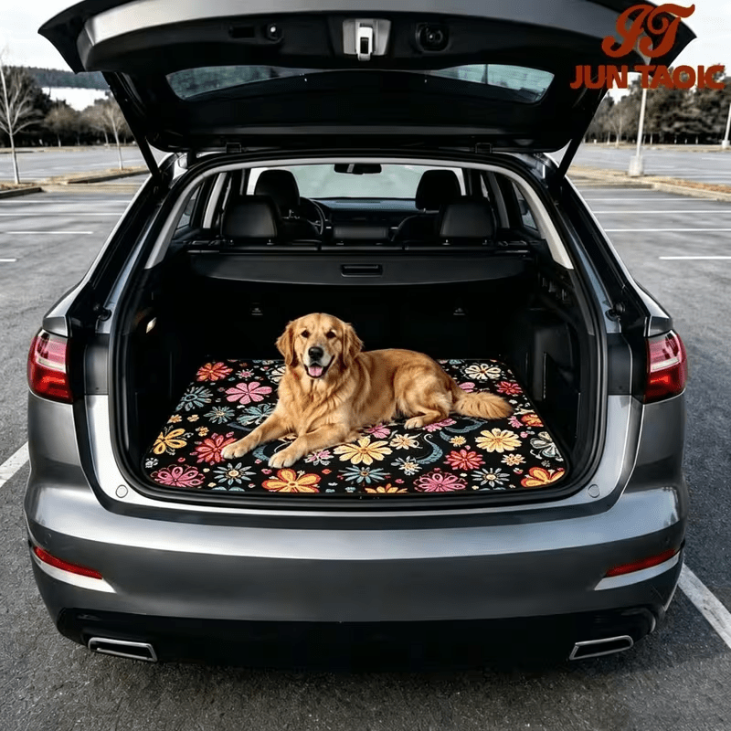 Car Trunk Mat Cargo Liner – Waterproof Non-Slip Durable Floor Mat with Distinctive Patterns, Protects Against Dirt Spills & Scratches, Universal Fit