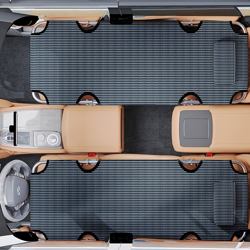 Non-Inflatable Car Bed for Sedan Backseat – Universal Folding Travel Bed for In-Car Sleeping, Portable Rear Seat Mattress for Road Trips & Camping