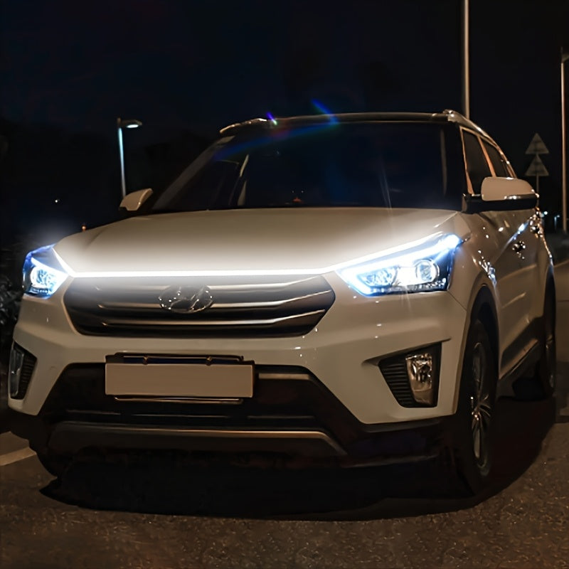 70 Inch Engine Bay LED Through Light 2000-3000 Lumens White Auto Welcome Mode Steering Effect 12V Hardwire for Car SUV Universal Fit