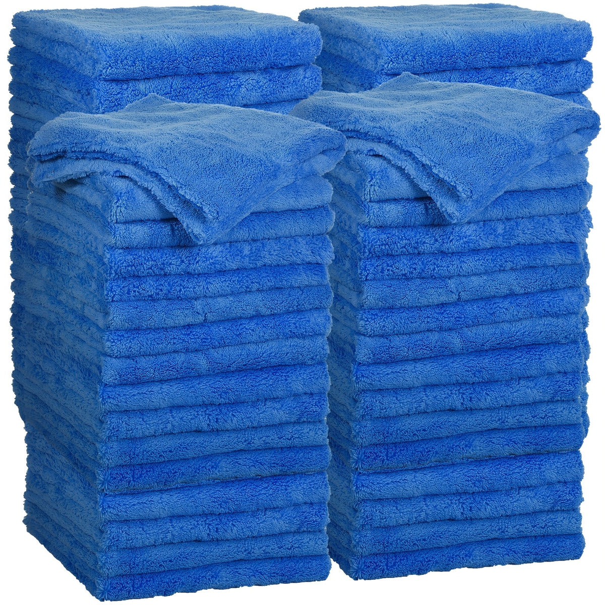 Microfiber Car Detailing Towels 30-Pack – Edgeless 500 GSM, 16×16″ Plush Cloths for Drying, Polishing & Washing