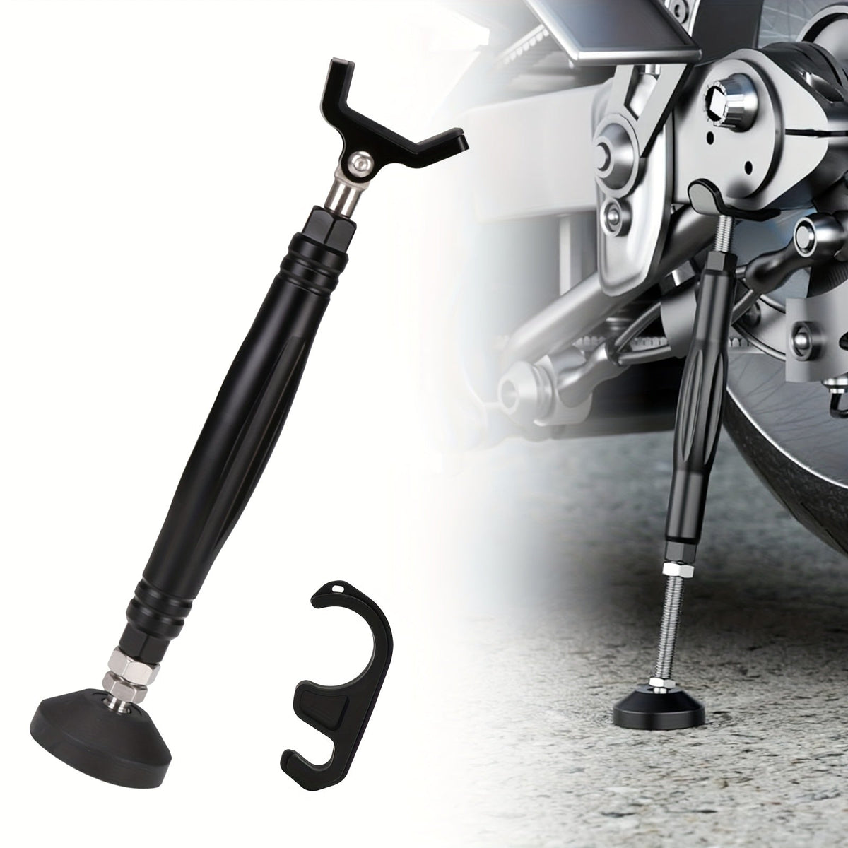Motorcycle Chain Cleaning Stand Portable Wheel Lift – Maintenance & Emergency Tool | KTM Yamaha Kawasaki Dirt Bike ATV Enduro Black Red Silver