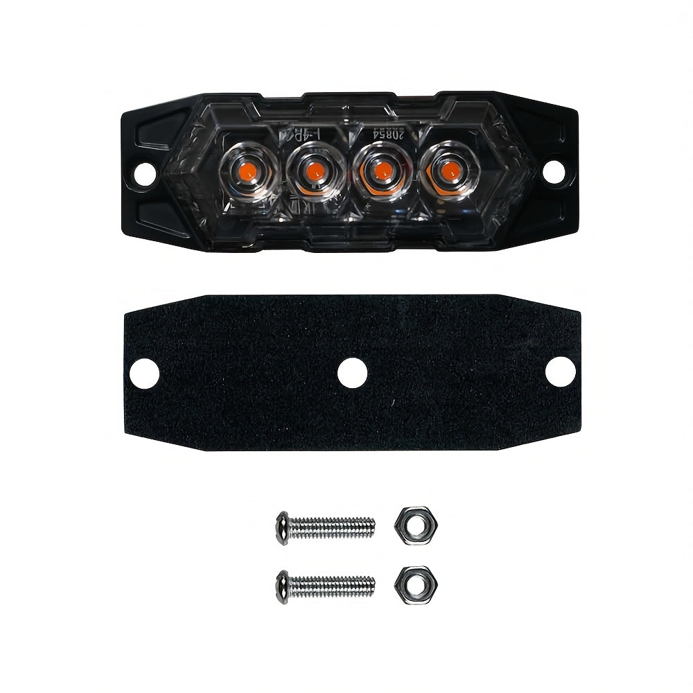 LED Off-Road Work Light 12-Pack, 12V-24V Universal Heavy-Duty LED Pods for ATV UTV Boat Bike, Amber White Red, Waterproof Auxiliary Driving Lights for Off-Road Vehicles