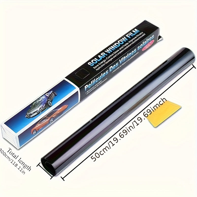 Car Window Tint Film Roll 5% 35% VLT - UV Block Heat Rejection Privacy, 118x19.6 Inch Peel & Stick, 3 Pack for Cars Trucks SUVs Sedans Vans