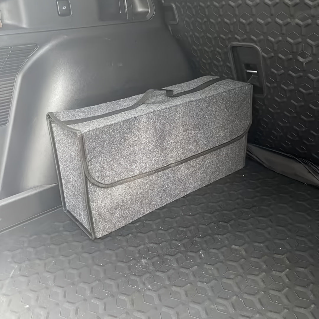 Car Trunk Organizer Foldable Felt Storage Box – Scratch-Resistant Collapsible Bag | Car Home Camping Travel Business Portable