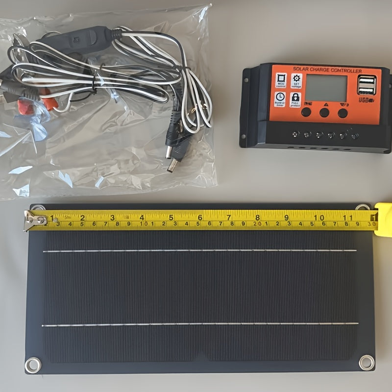 18V Portable Solar Charging Kit with 100A Smart Controller, Off-Grid Solar Panel Charger for Camping RV Caravan Fishing Travel, Outdoor Power Solution, Battery Not Included