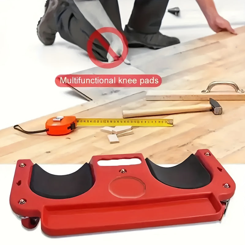 Rolling Knee Pad Platform with Wheels, ABS Cushioned Kneeling Pad with Built-In Tool Tray, for Mechanics, Carpenters, Flooring & Car Repairs, 150+ lbs Capacity