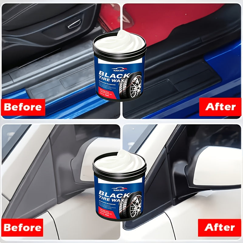 Rubber & Plastic Renewal Paste Multi-Purpose Repair Restorer for Car Tires Wheel Hubs Auto Interior – Anti-Crack Anti-Aging Tire Shine Gel